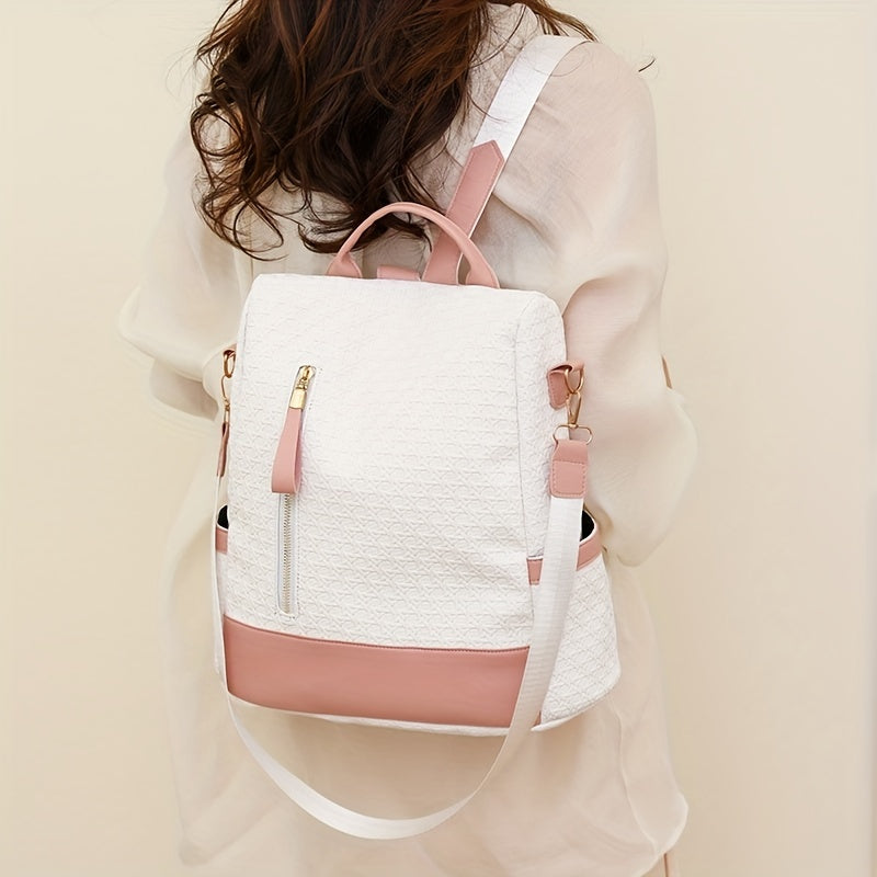 Bolso mochila mujer rosa 2 en 1 de 20 litros, antirrobo – Havresacs