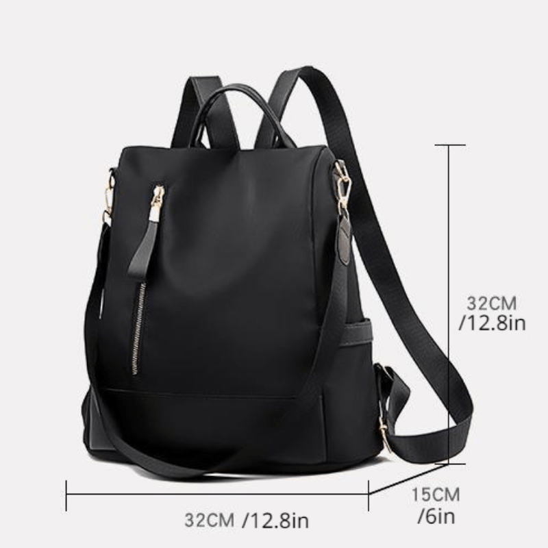 Mochila bolso 2 en 1 negra de 15 litros | Havresacs elegante