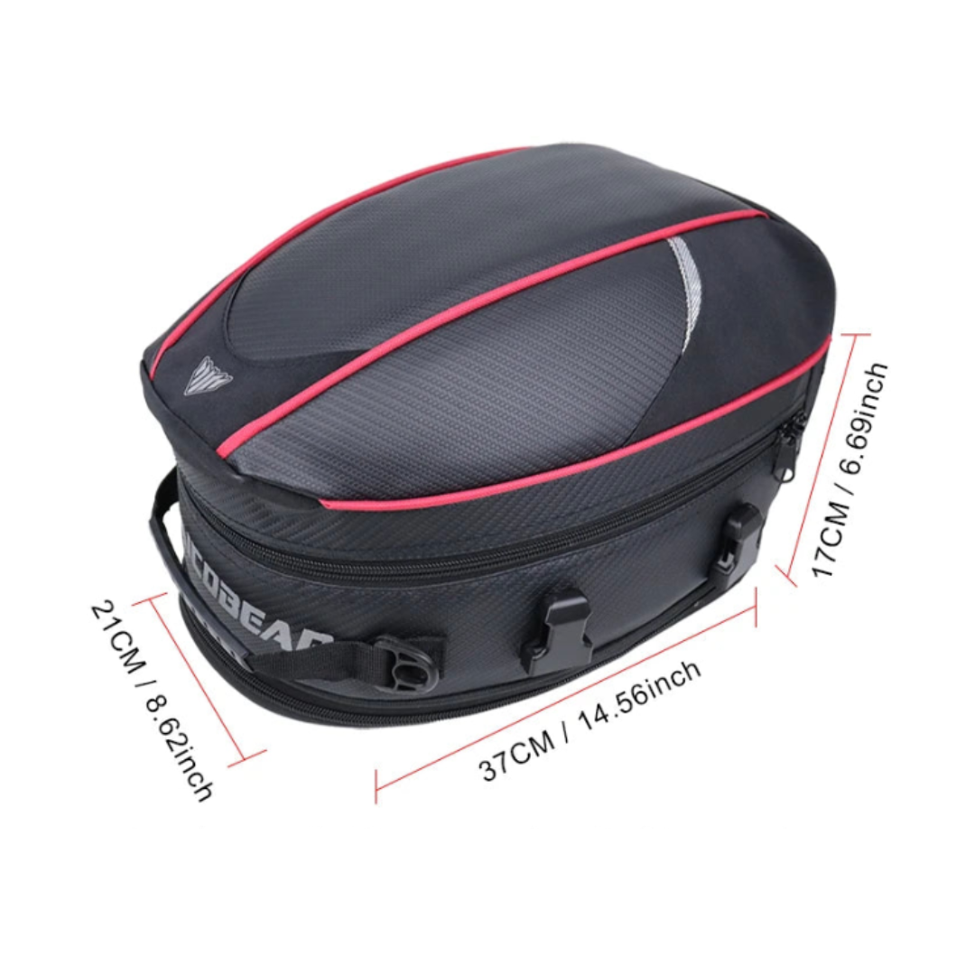 Bolsa de sillín impermeable de 30L para moto | Havresacs