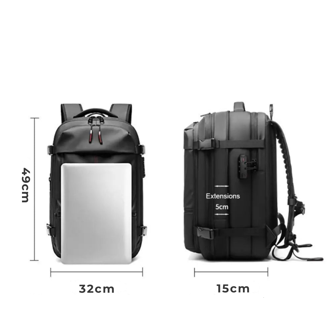 Mochila de compresión para cabina de avión, Compartimento  PC de 17"