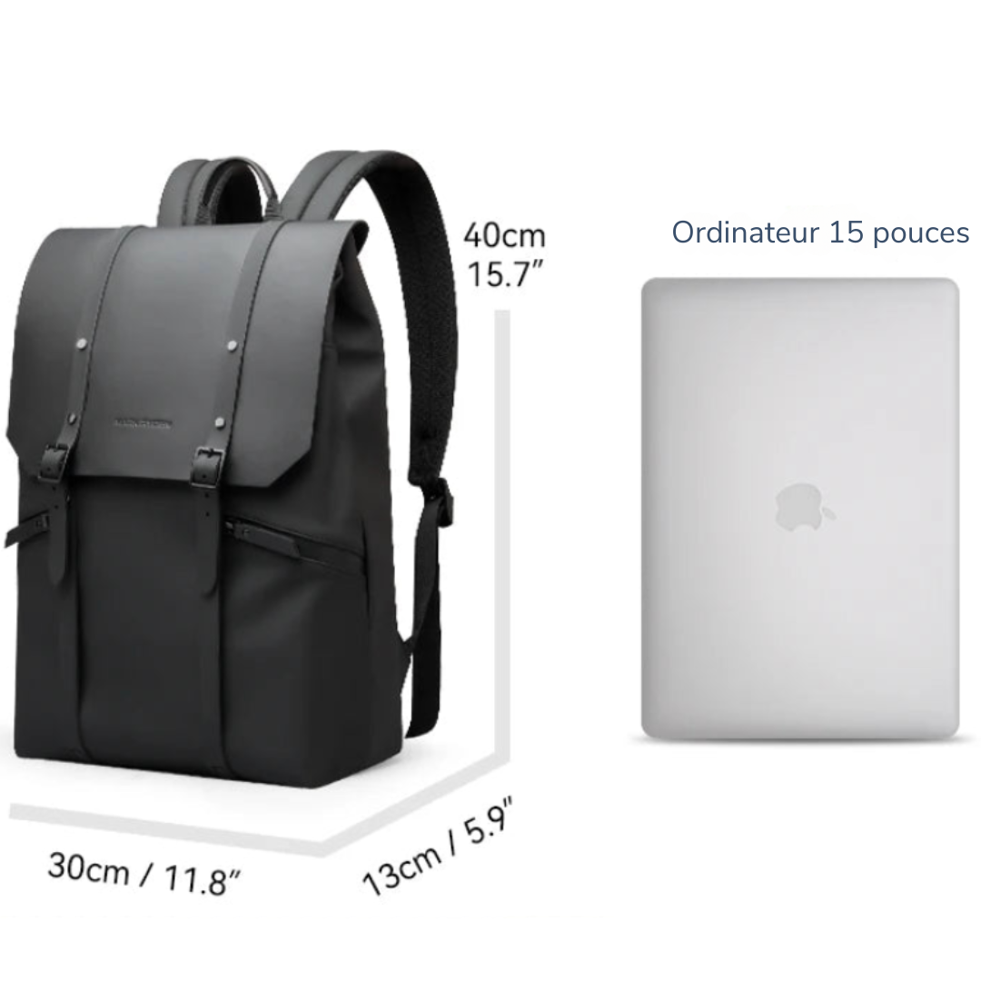 Mochila urbana ligera e impermeable para hombre con portátil 15"