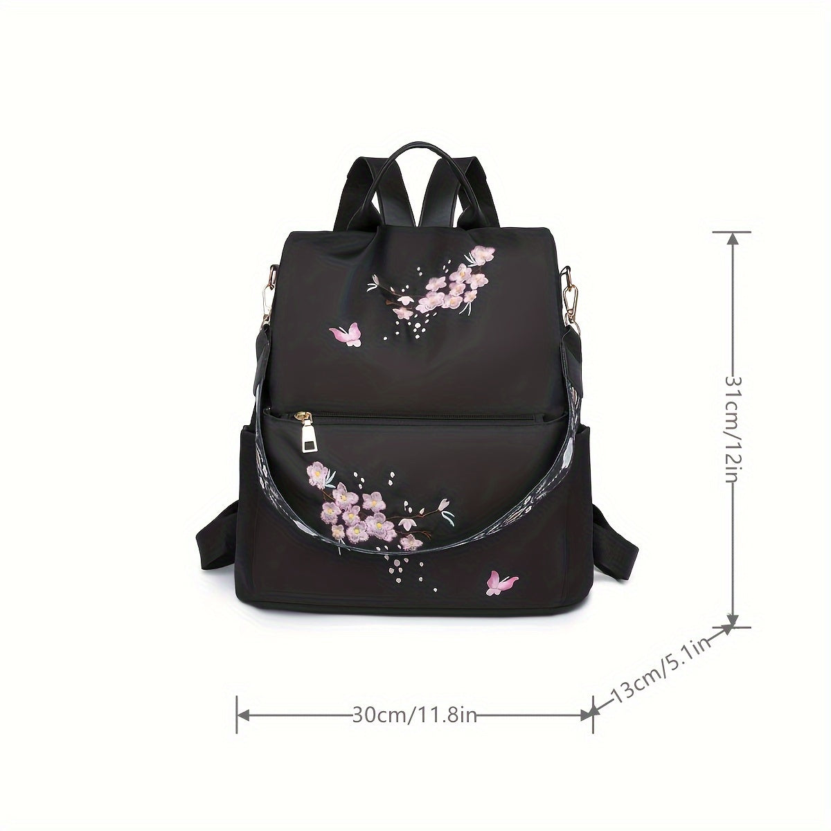 Mochila bolso 2 en 1 floral elegante de 15 litros – Havresacs