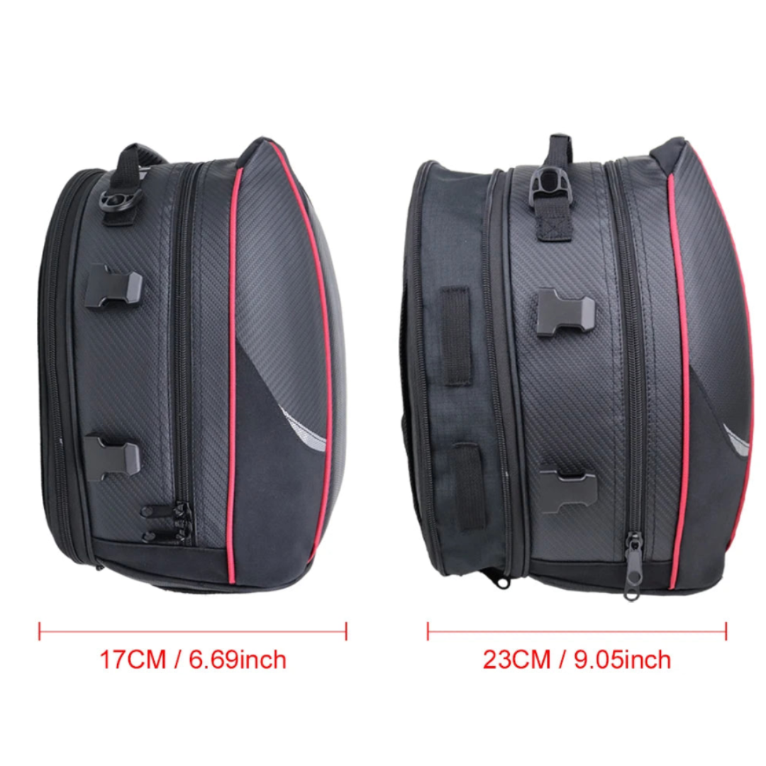 Bolsa de sillín impermeable de 30L para moto | Havresacs