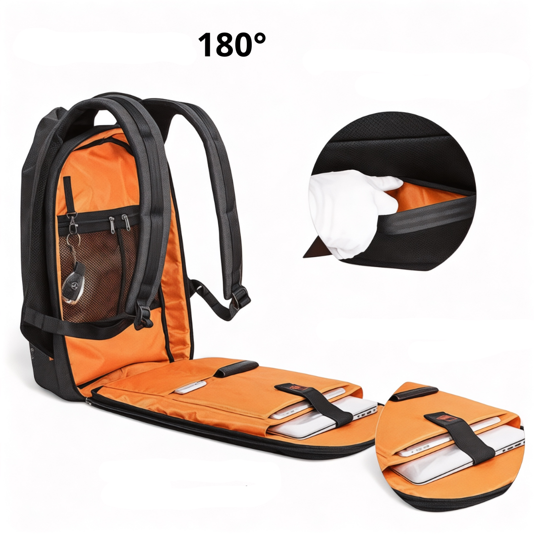 Mochila impermeable antirrobo conectada – TechNomad+ – Havresacs