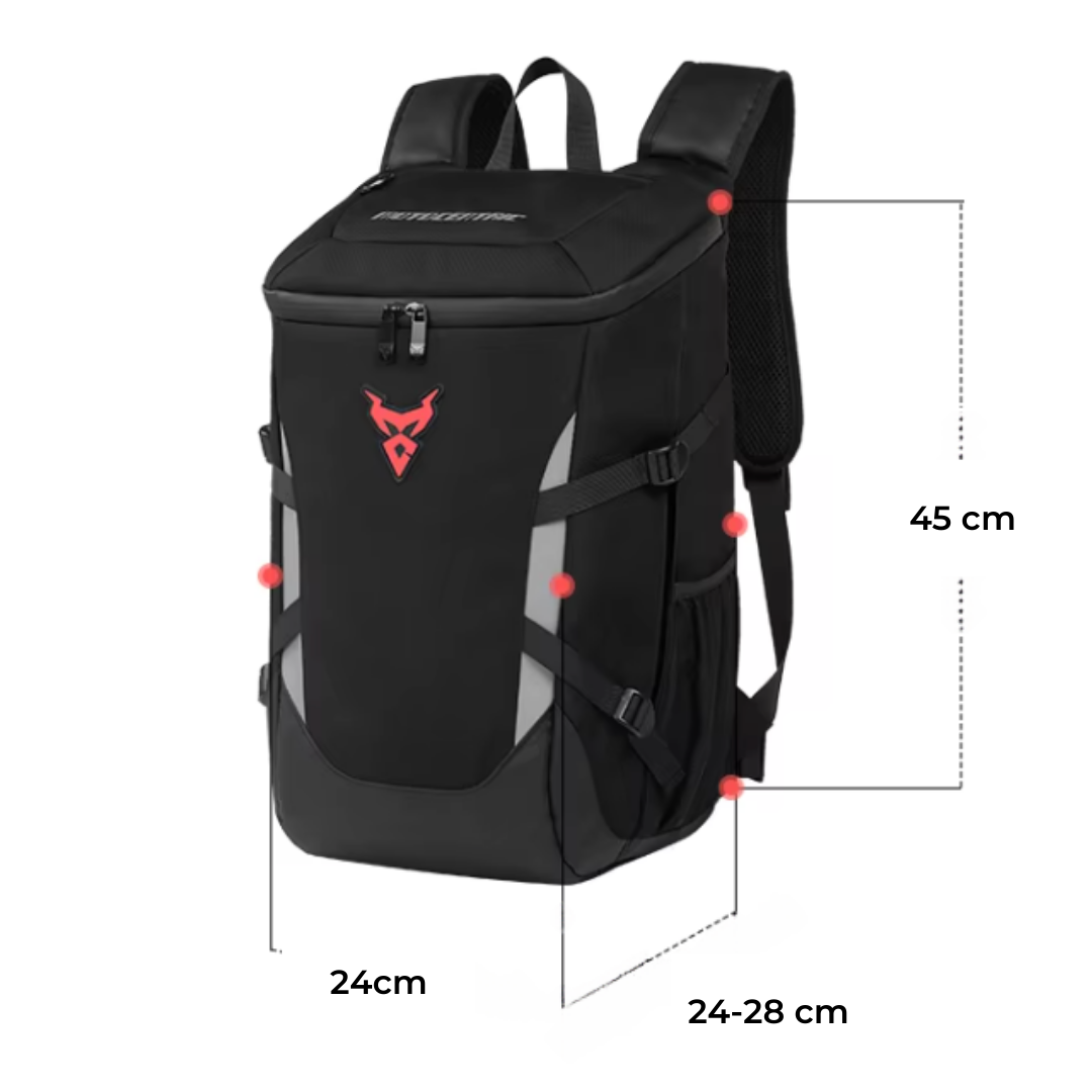 Mochila moto impermeable extensible 24L a 28L | Havresacs