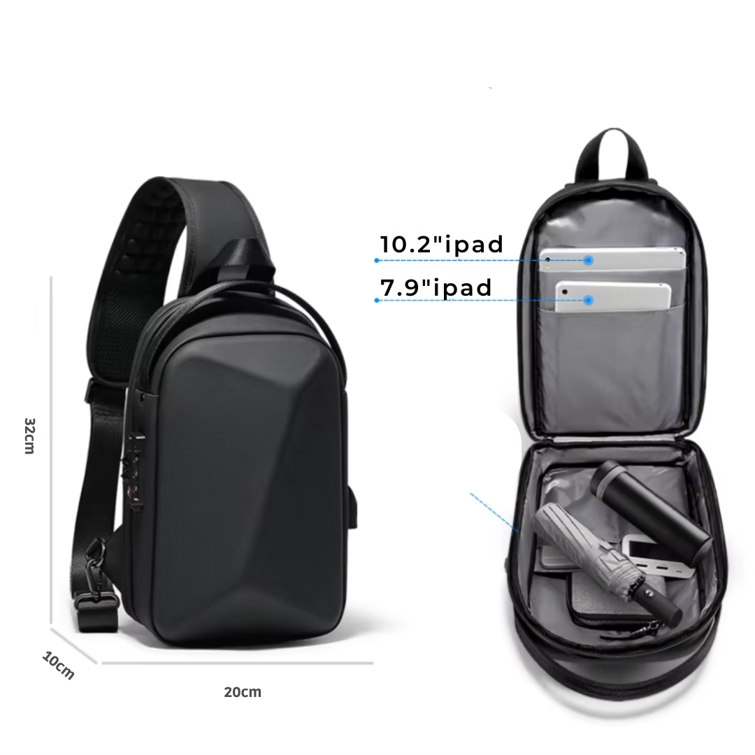 Bandolera impermeable y segura de 6,5L para hombre – Havresacs