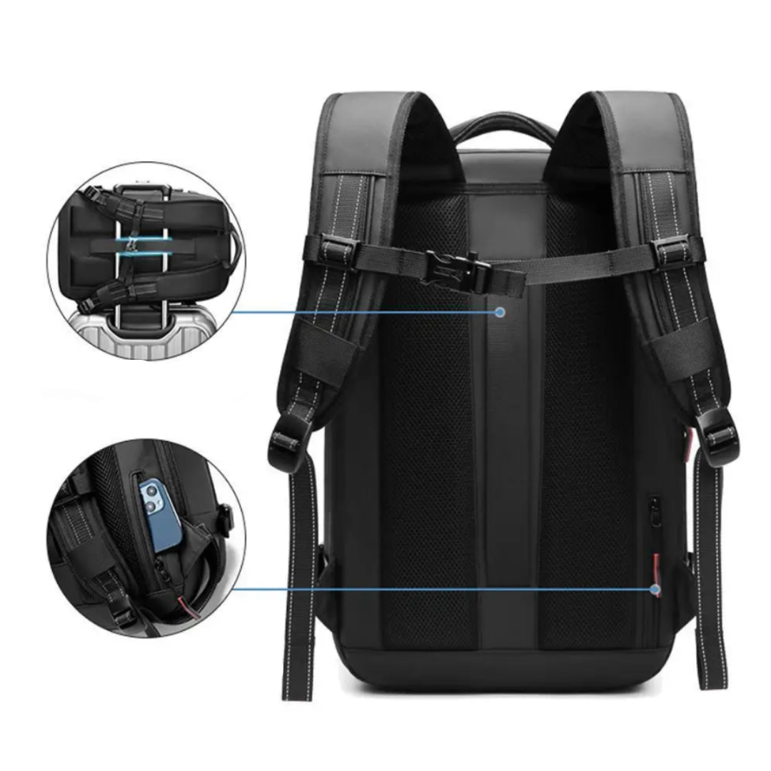 Mochila de compresión para cabina de avión, Compartimento  PC de 17"