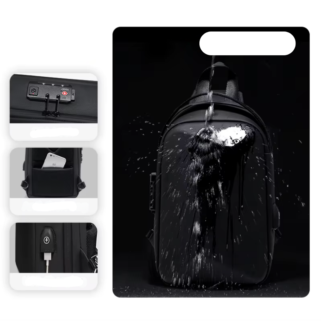 Bandolera impermeable y segura de 6,5L para hombre – Havresacs