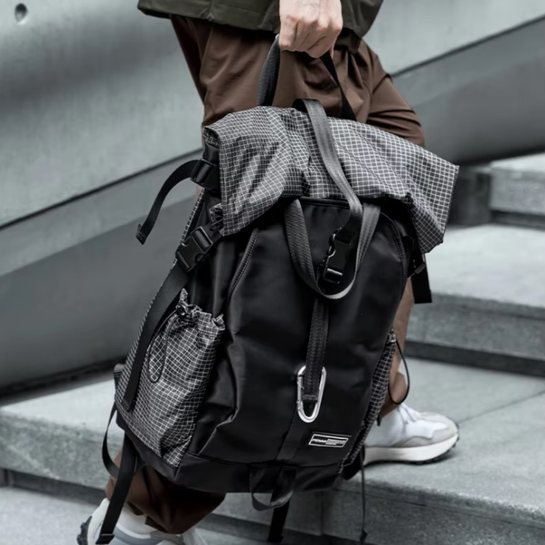 Mochila extensible negra 20L impermeable y ligera – Havresacs