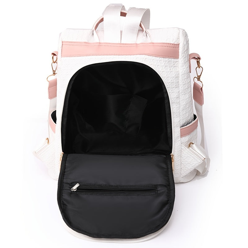 Bolso mochila mujer rosa 2 en 1 de 20 litros, antirrobo – Havresacs
