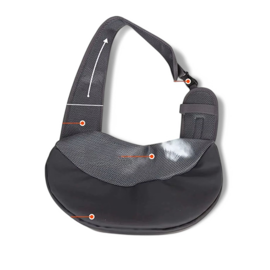 Bolsa bandolera transpirable para perro de hasta 4,5 kg – Havresacs