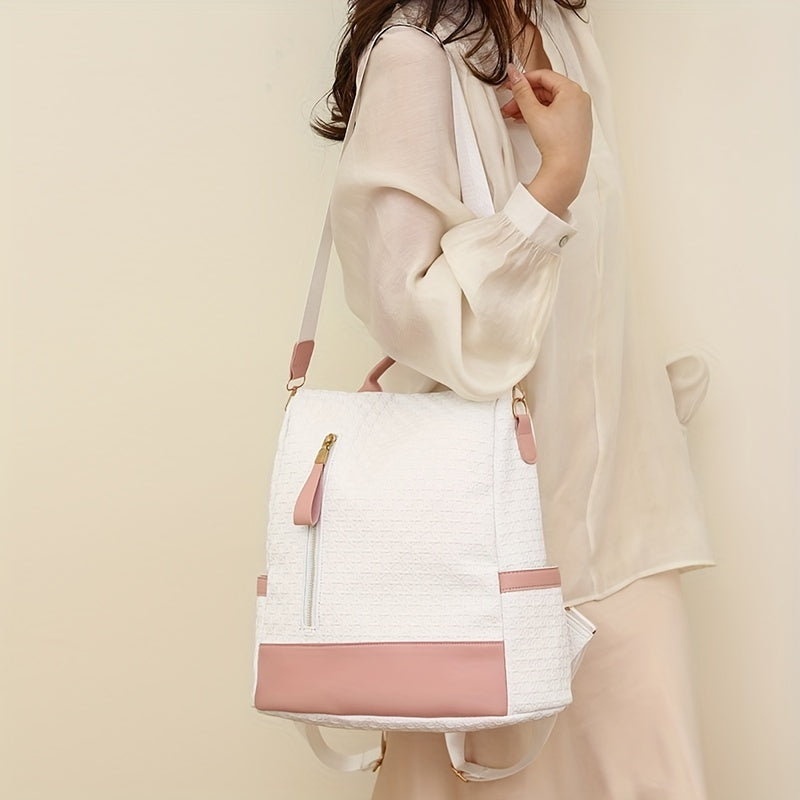 Bolso mochila mujer rosa 2 en 1 de 20 litros, antirrobo – Havresacs