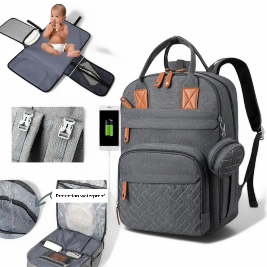 Mochila cambiador ideal para viajes 19L GrandEspace – Havresacs