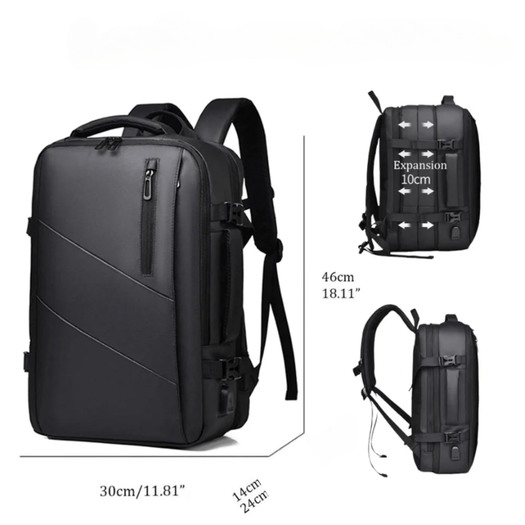 Mochila de cabina impermeable con puerto USB – para portátil 15,6”