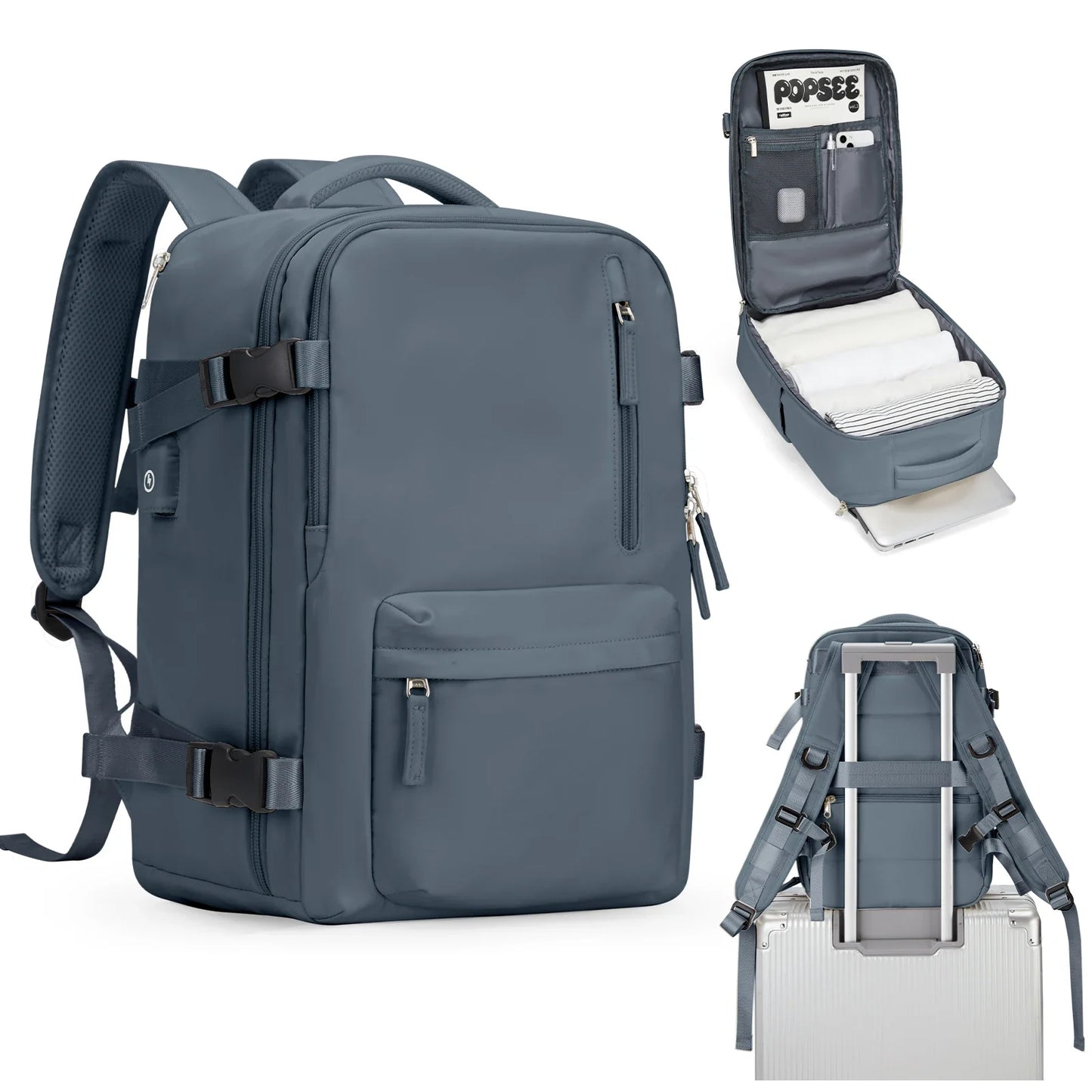 Mochila de viaje para mujer (20-32L), ideal como equipaje de mano