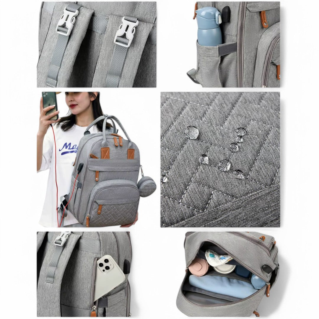 Mochila cambiador ideal para viajes 19L GrandEspace – Havresacs