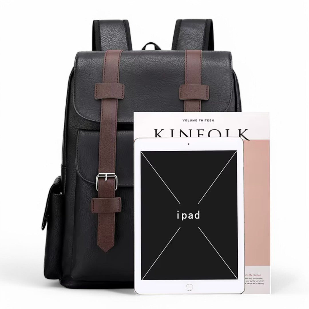 Mochila hombre casual en cuero sintético de 20L – Havresacs