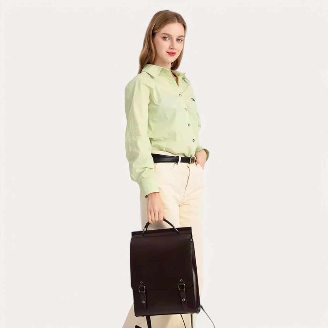 Mochila mujer de cuero 10L elegante y vintage – Havresacs