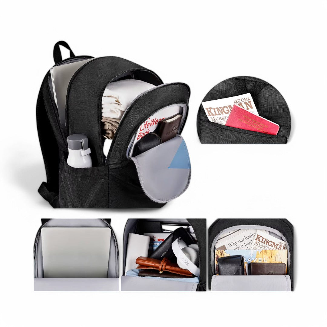 SecureTravelPro | Mochila antirrobo USB 25L para mujer – Havresacs