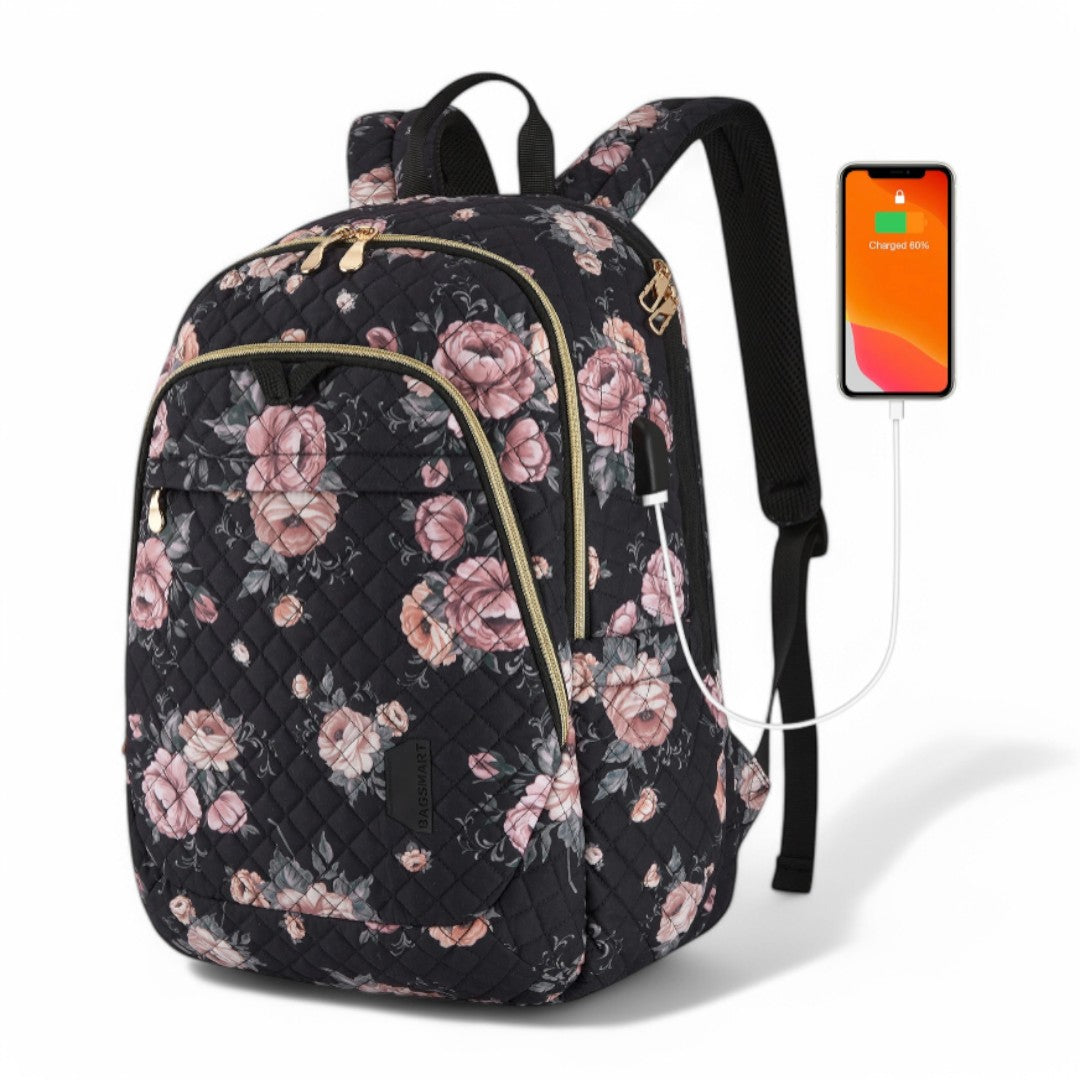 SecureTravelPro | Mochila antirrobo USB 25L para mujer – Havresacs