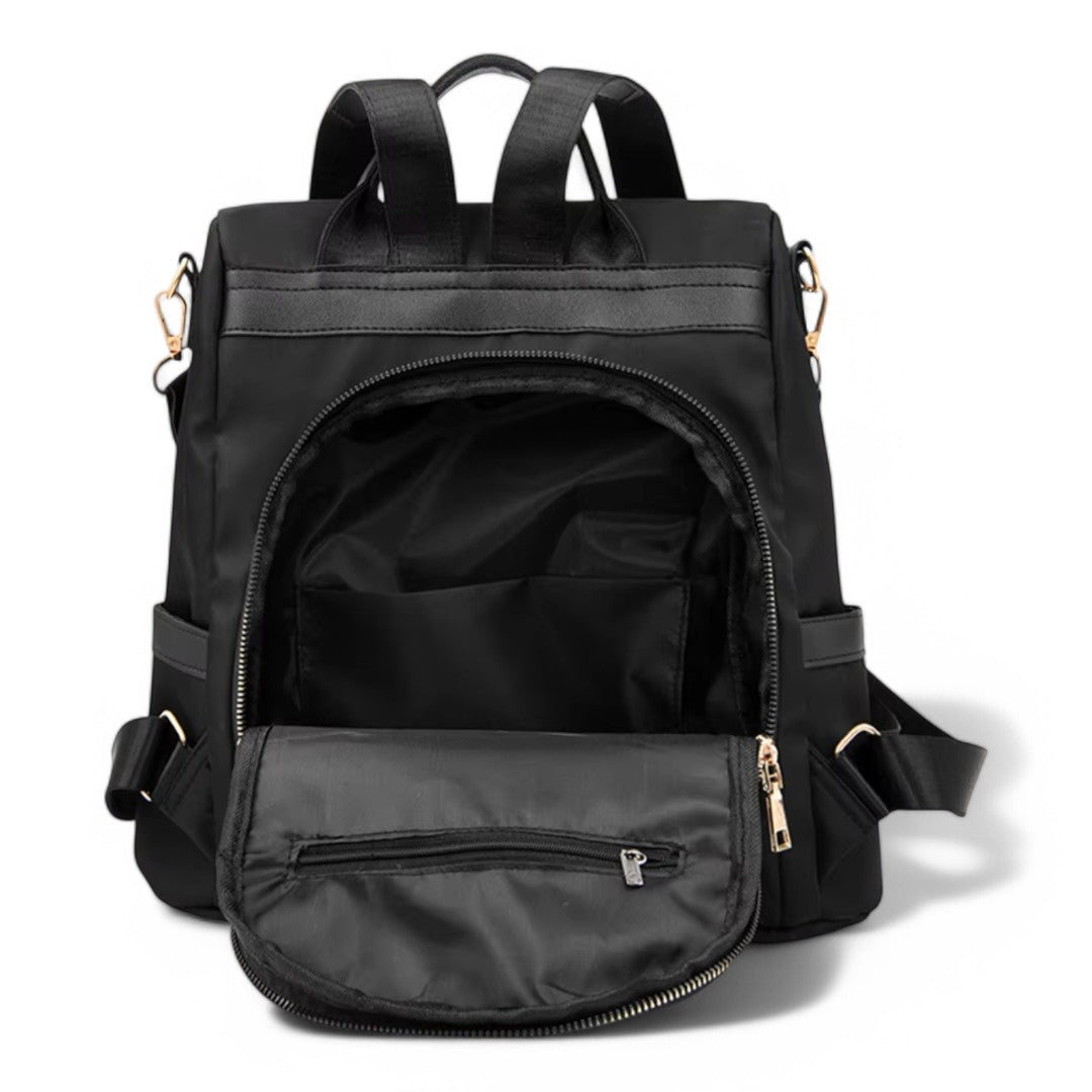 Mochila bolso 2 en 1 negra de 15 litros | Havresacs elegante