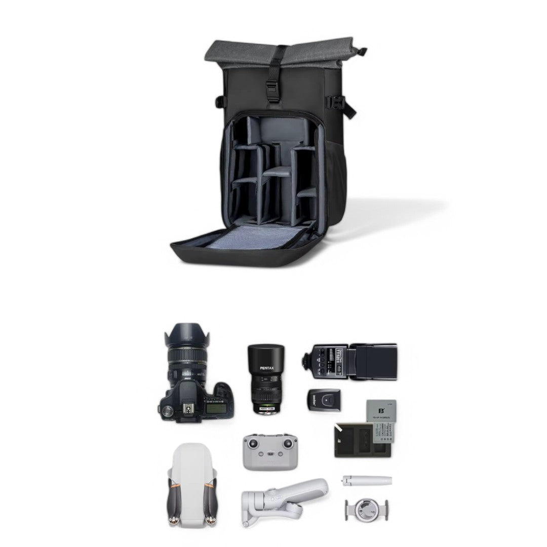 Mochila antirrobo impermeable 20-30L con bolsillo para portátil 15"