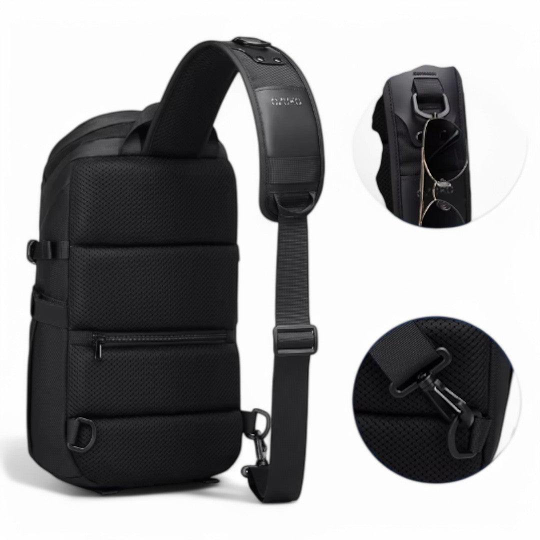 Mochila bandolera impermeable antirrobo con USB – Havresacs