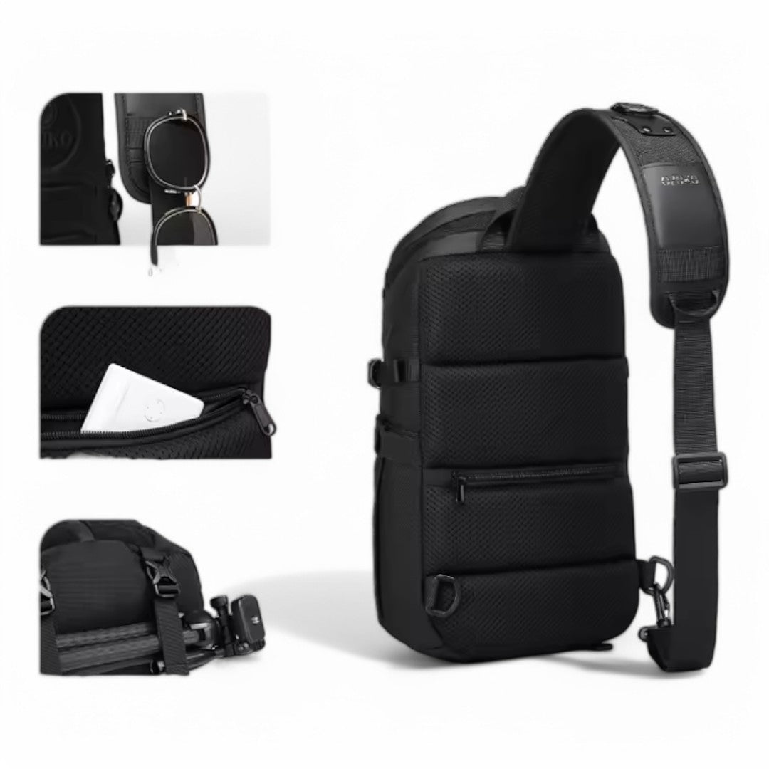 Mochila bandolera impermeable antirrobo con USB – Havresacs