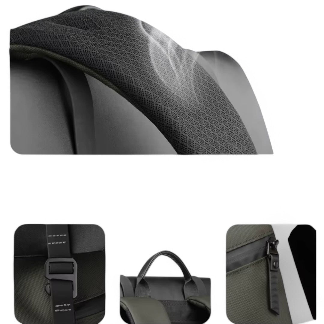 Mochila impermeable de viaje urbano con bolsillo para portátil 15"