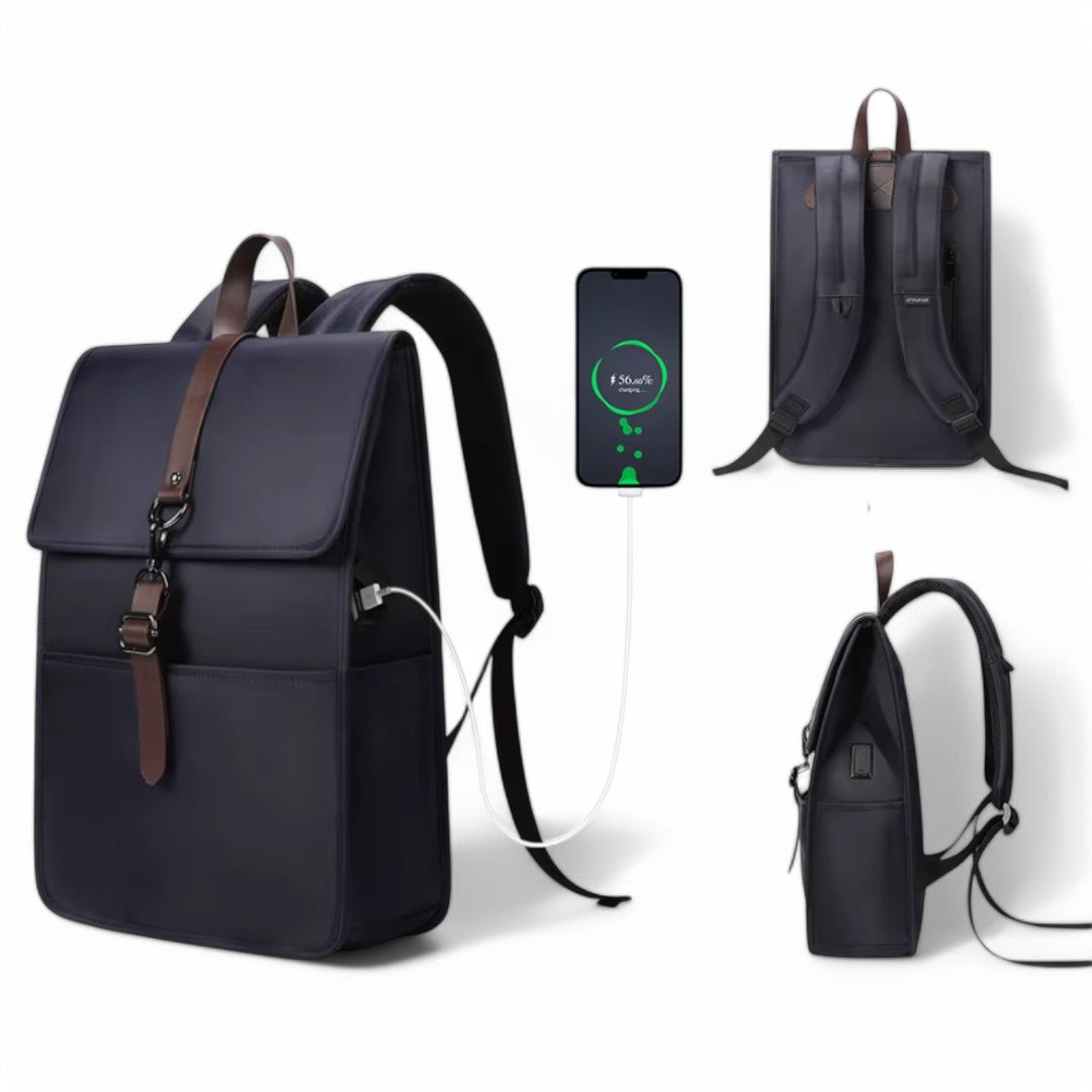 Mochila impermeable de viaje con bolsillo para portátil 15"