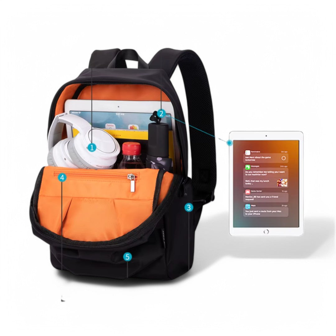 Mochila pequeña impermeable de 9L para hombre, ideal para viajes