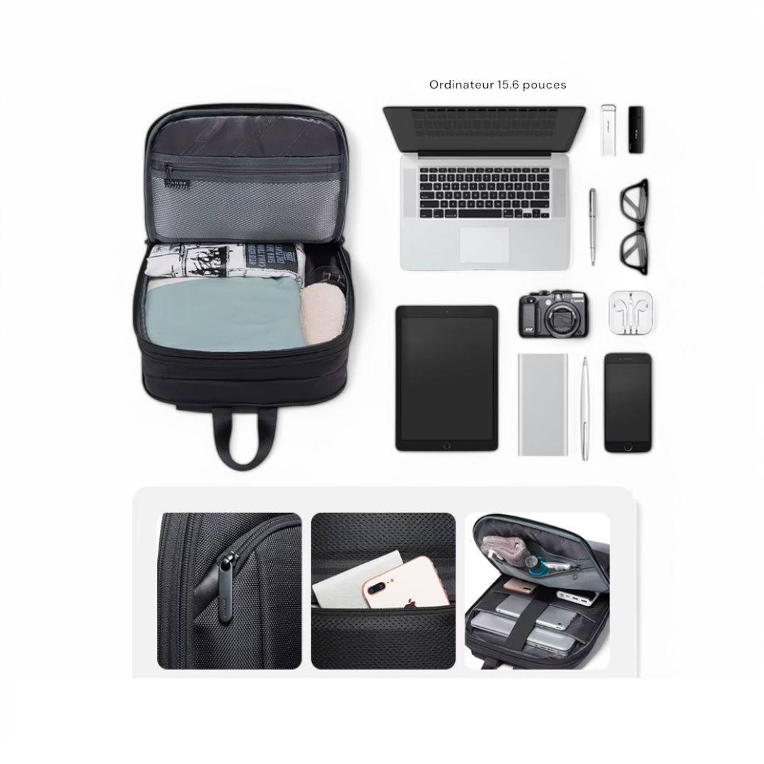 Mochila extensible de 10L a 20L, impermeable y de cabina avión