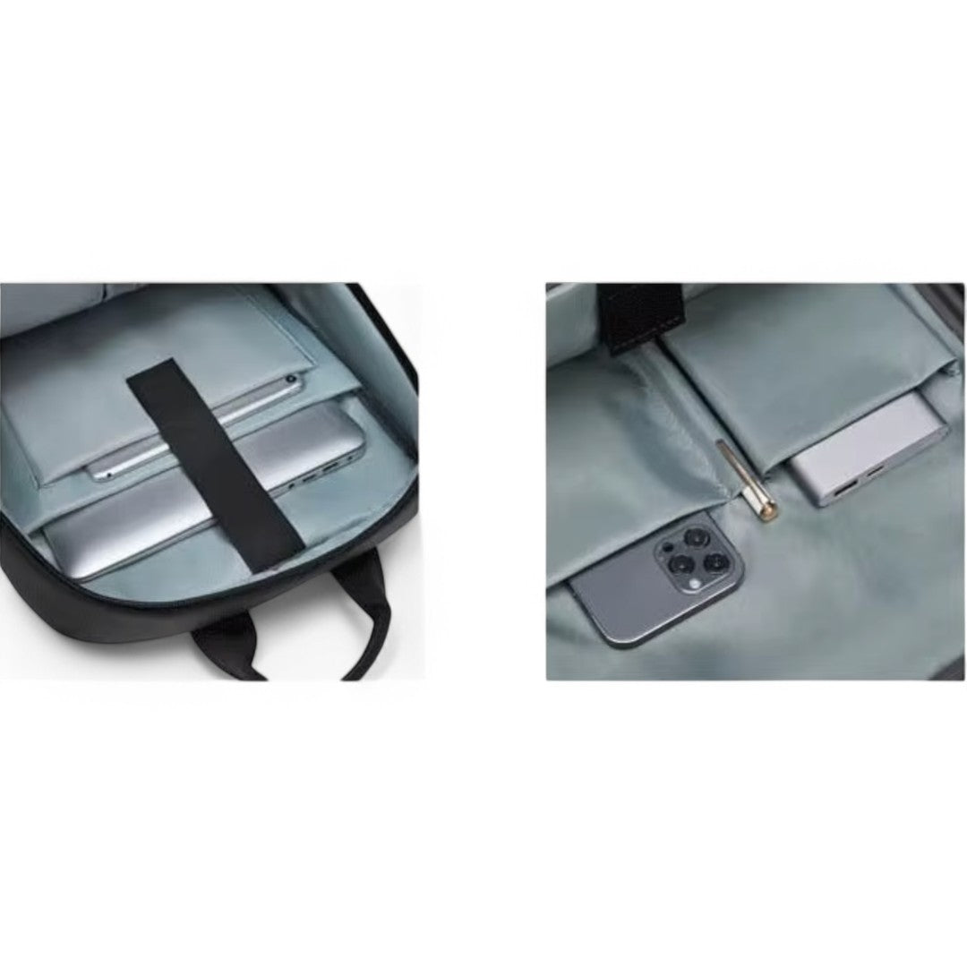 Mochila urbana negra para hombre, portátil 15,6” – Havresacs