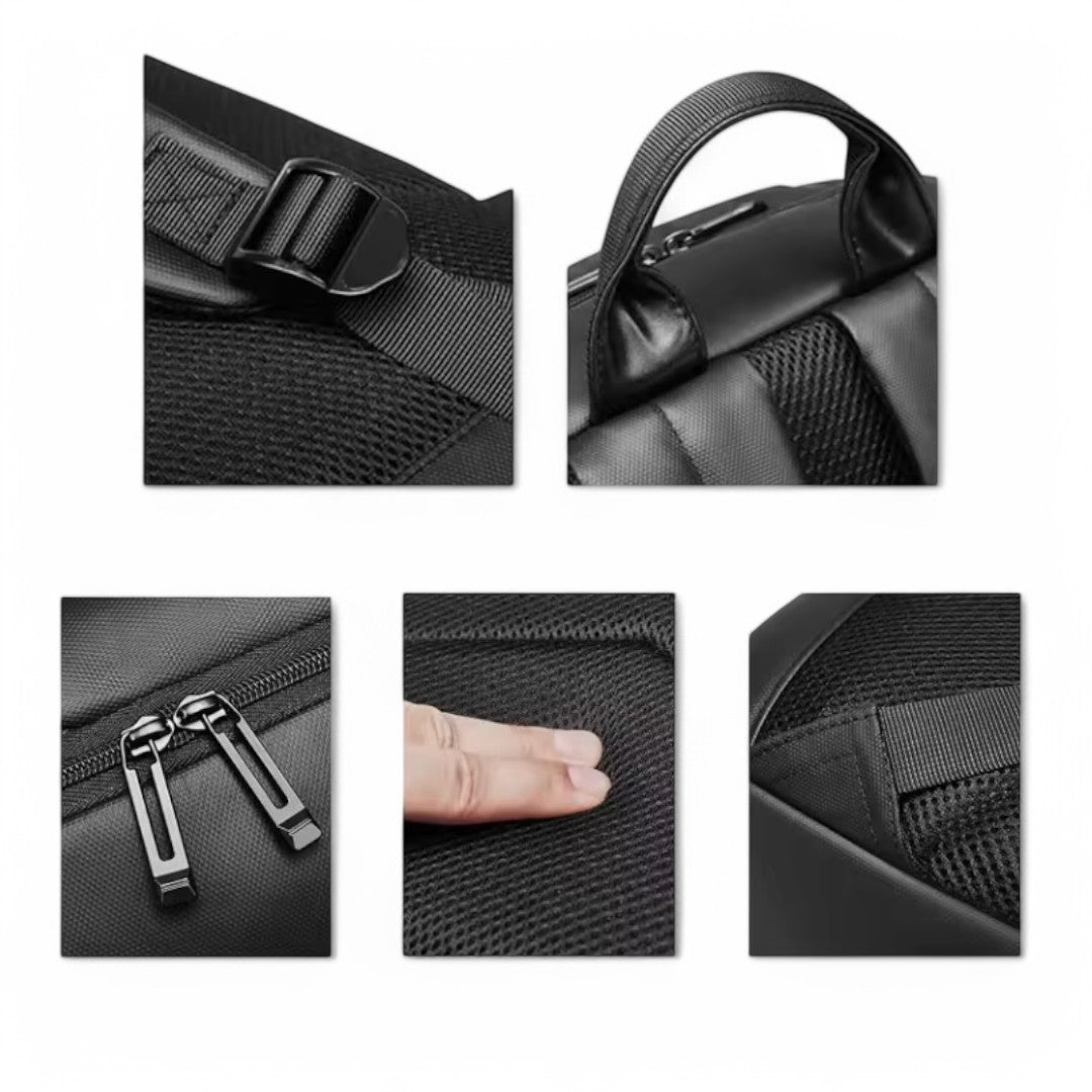 Mochila urbana negra para hombre, portátil 15,6” – Havresacs