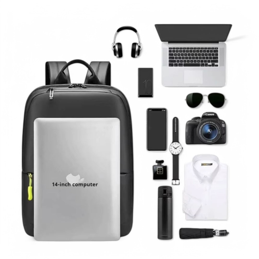 Mochila urbana negra para hombre, portátil 15,6” – Havresacs