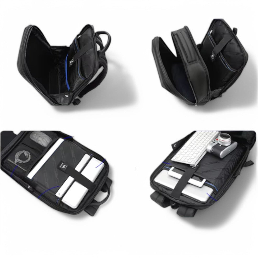 Mochila negra de 20 litros segura, hombre y mujer  – Havresacs