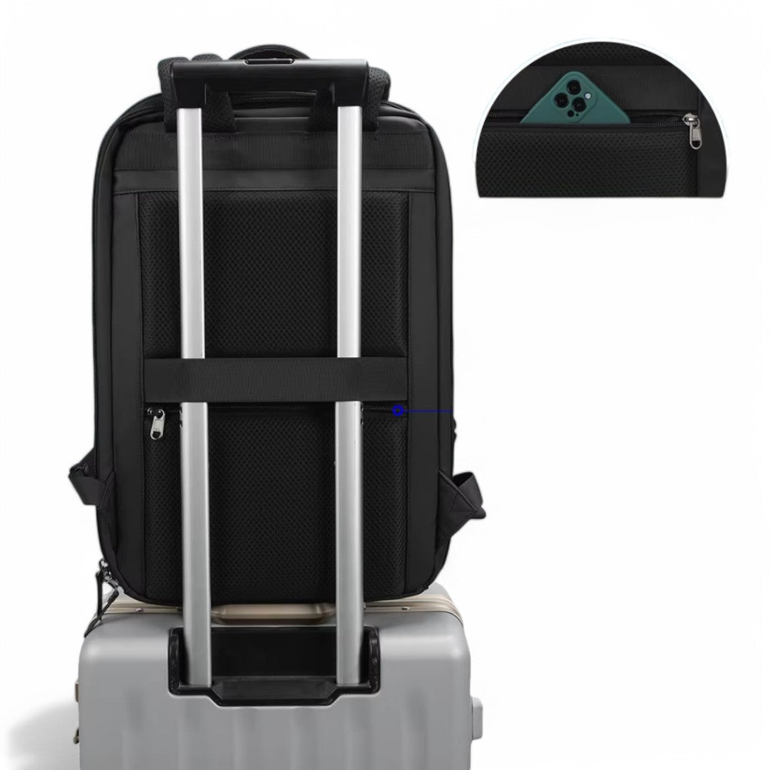 Mochila negra de 20 litros segura, hombre y mujer  – Havresacs