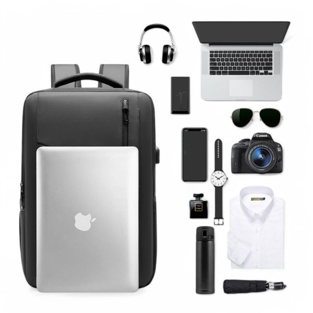 Mochila de cabina impermeable con puerto USB – para portátil 15,6”