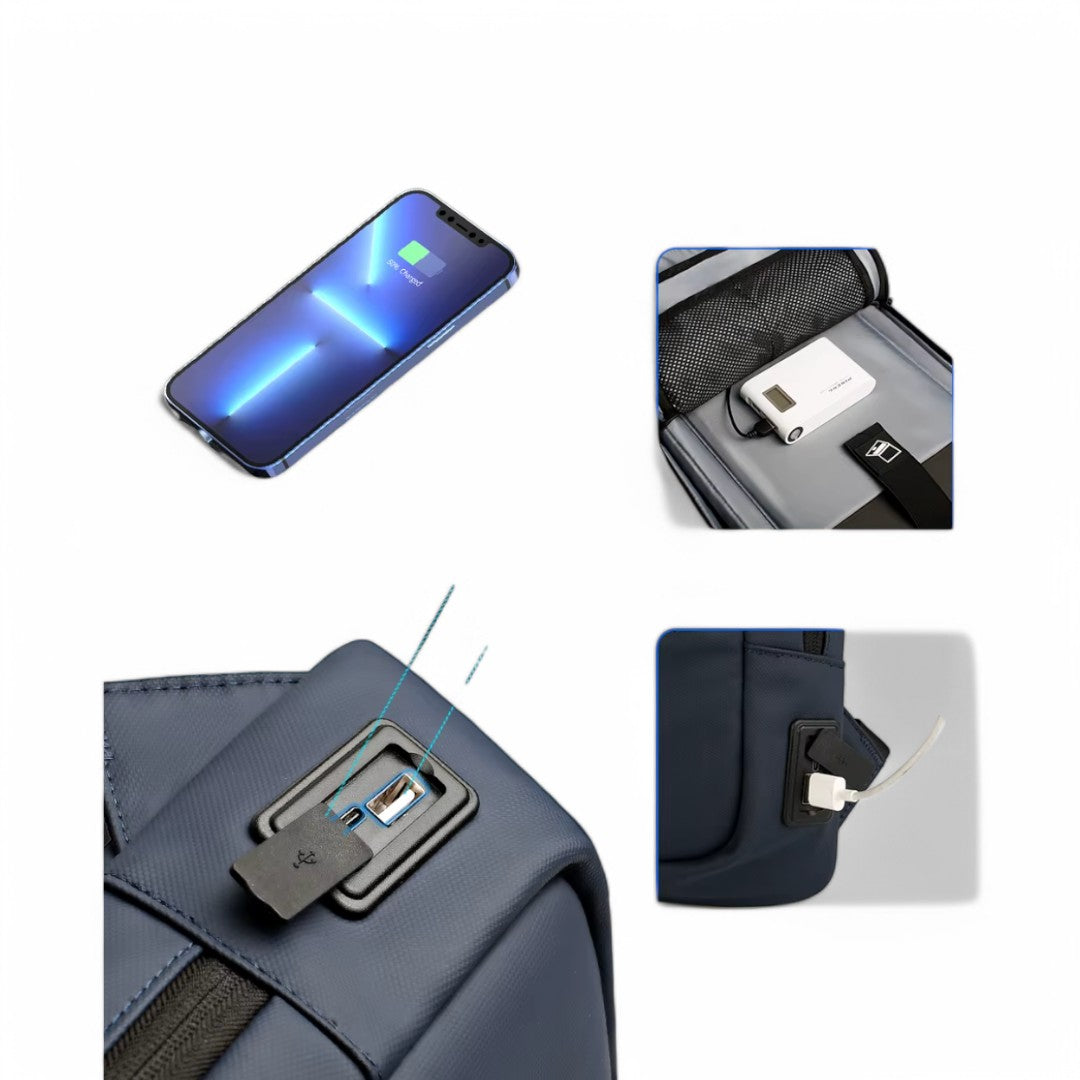 Mochila de viaje ultraligera con puerto USB – para portátil 15,6”