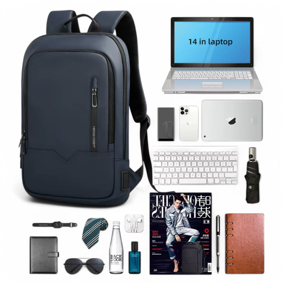 Mochila de viaje ultraligera con puerto USB – para portátil 15,6”