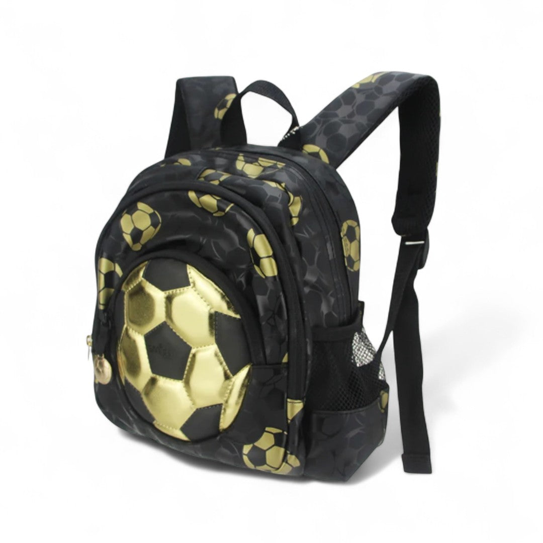Mochila Escolar Niño Fútbol Dorado - Infantil CP | Havresacs