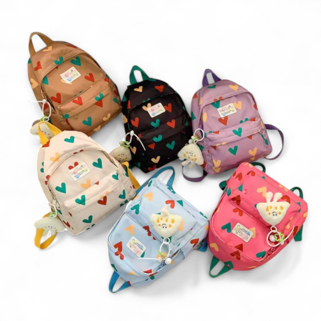 Mochila Infantil Preescolar & Primaria – Corazones, Comodidad & Estilo