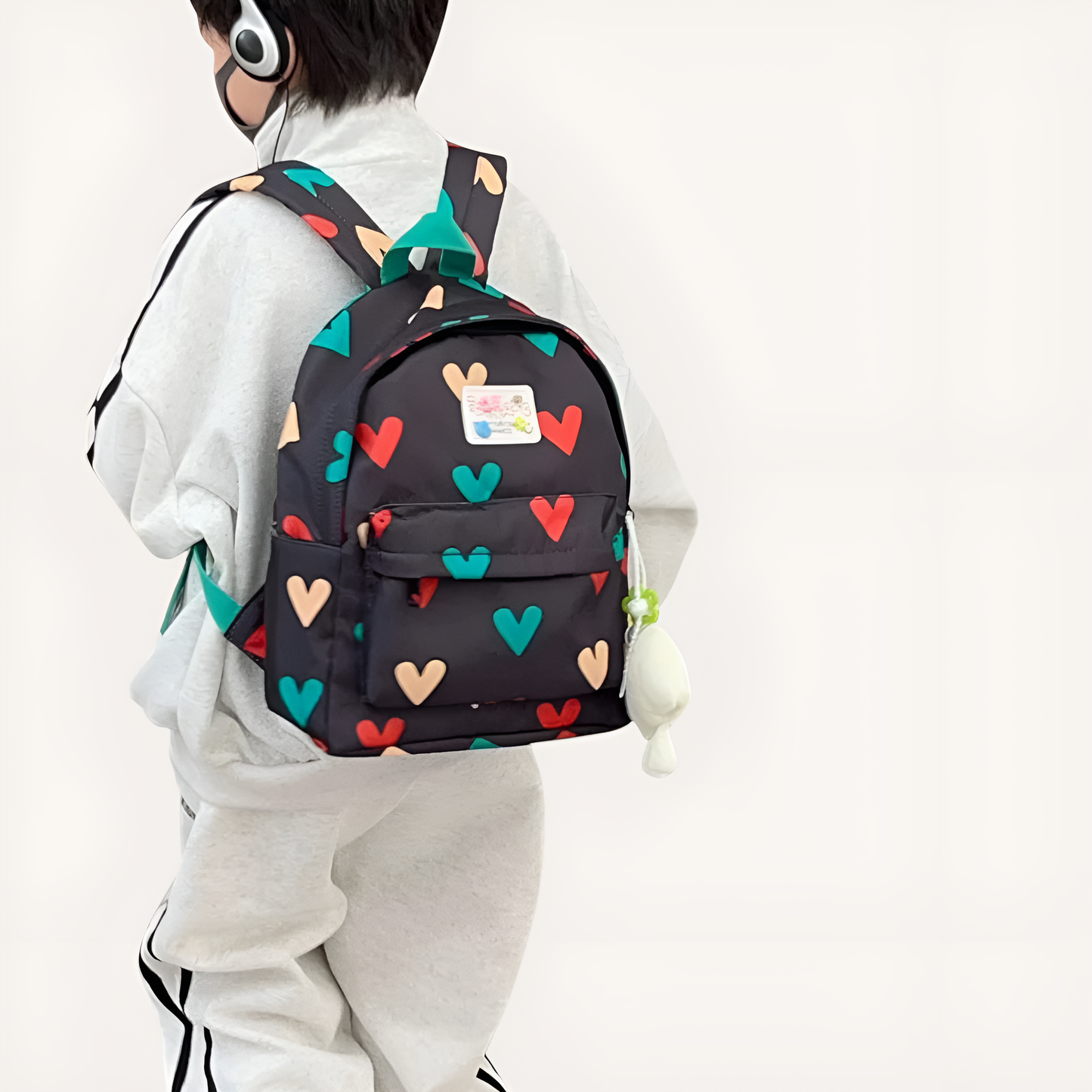 Mochila Infantil Preescolar & Primaria – Corazones, Comodidad & Estilo