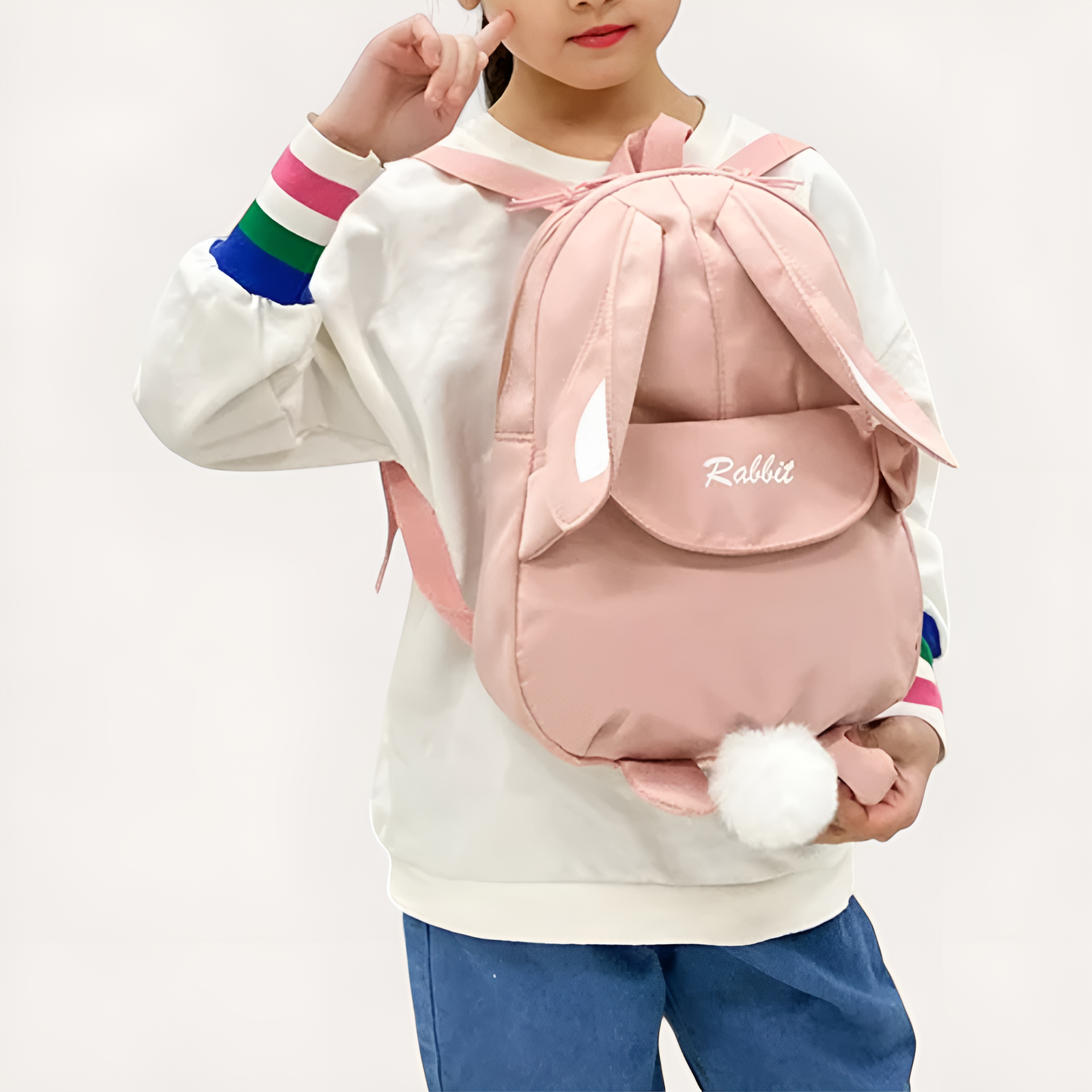 Mochila infantil conejo rosa para niñas | Havresacs