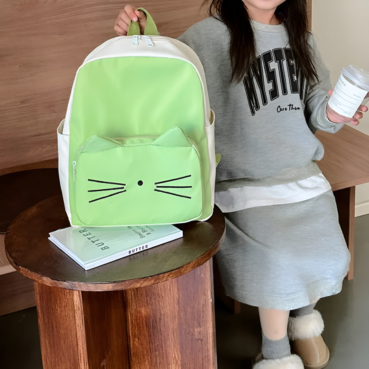 Mochila infantil gato rosa para niñas | Havresacs