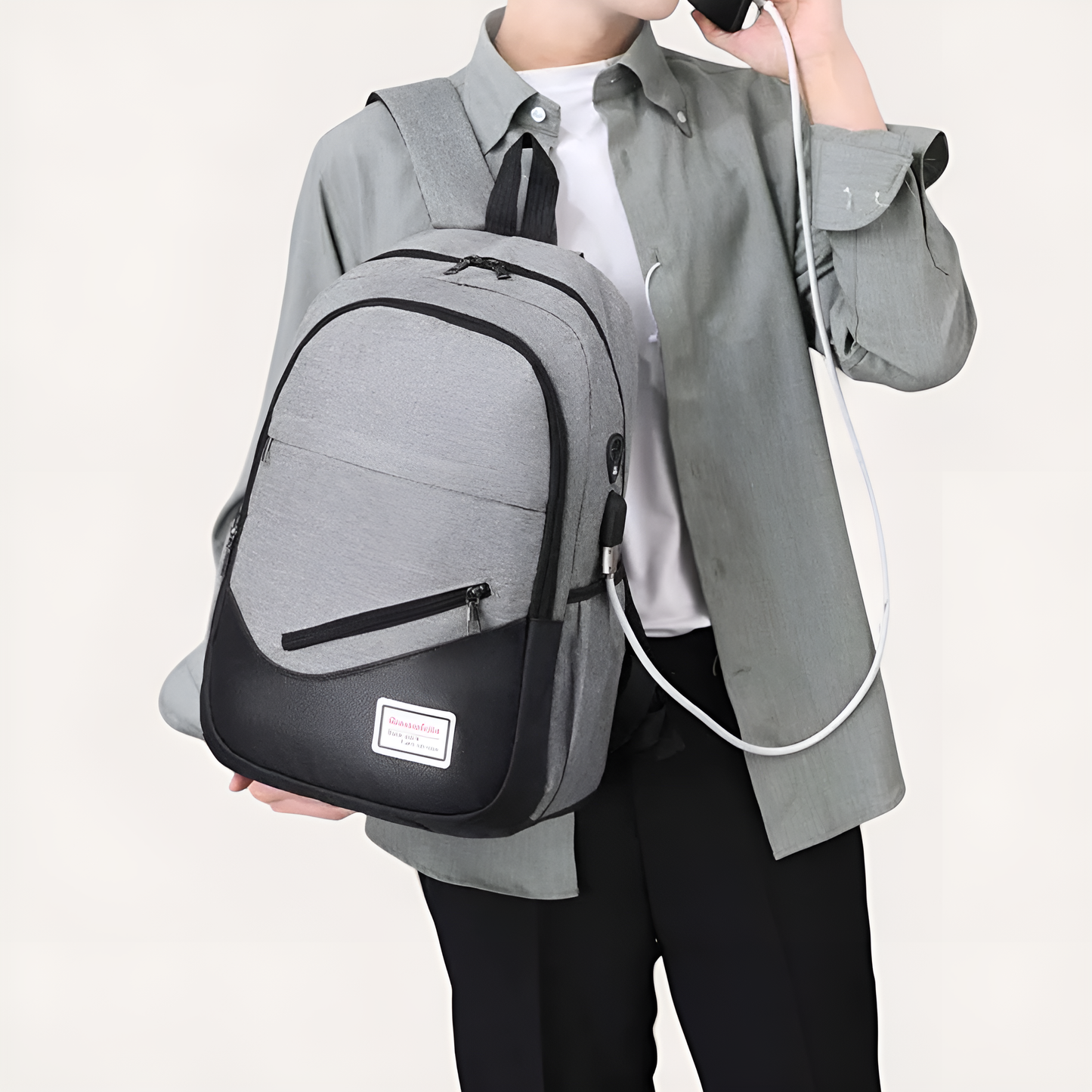 Mochila escolar Collège Garçon - Confort & Style | Havresacs - Gris