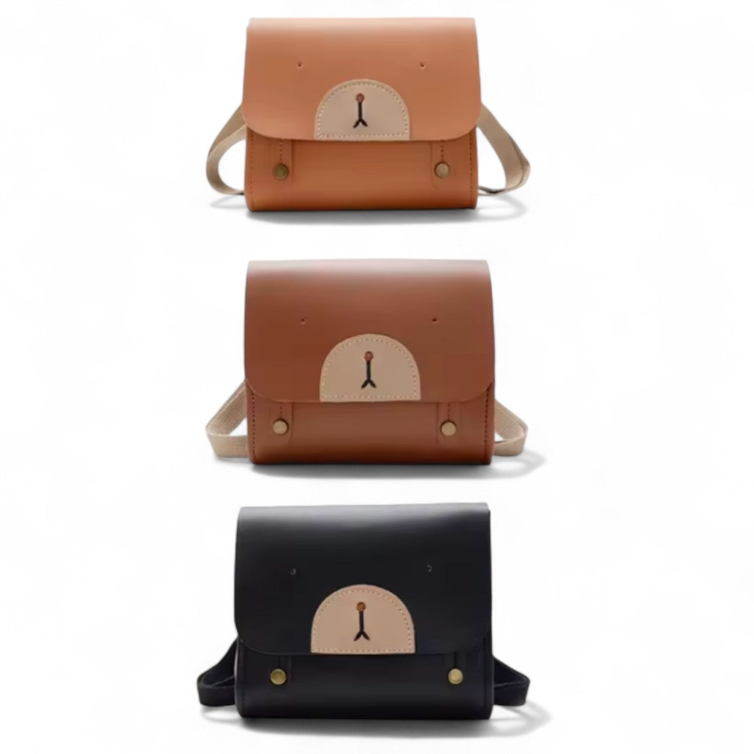 Mochila bebé osito 1-3 años en cuero auténtico | Havresacs