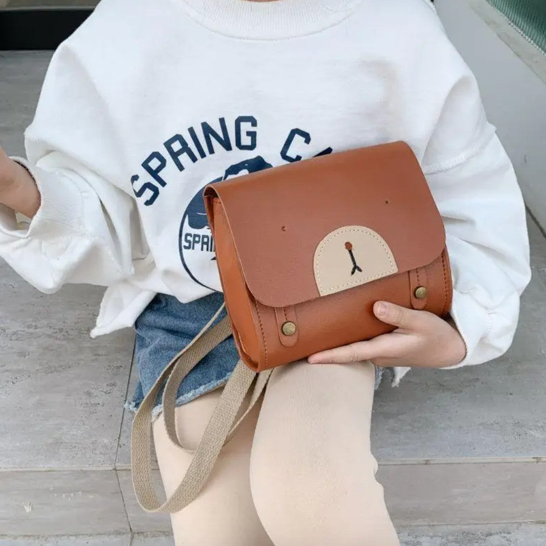 Mochila bebé osito 1-3 años en cuero auténtico | Havresacs