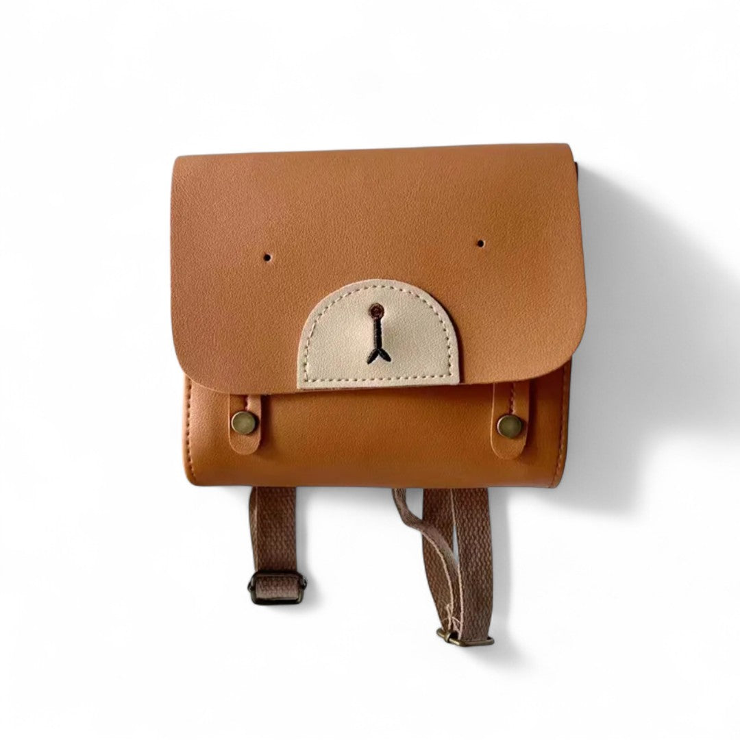 Mochila bebé osito 1-3 años en cuero auténtico | Havresacs