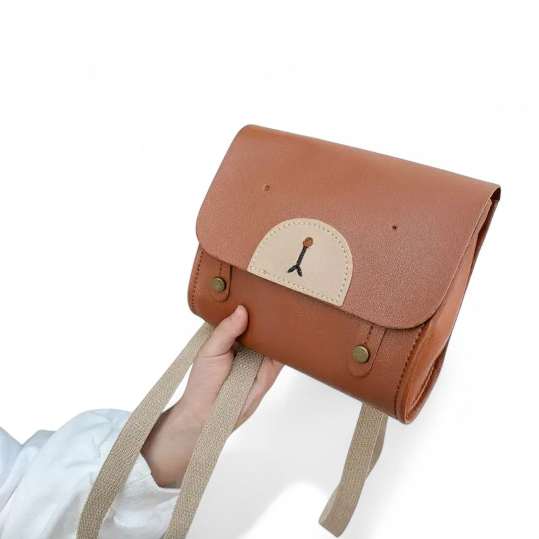 Mochila bebé osito 1-3 años en cuero auténtico | Havresacs